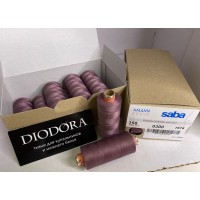 Нить швейная армированная Saba 150 кофейно розовый (885), 1000м