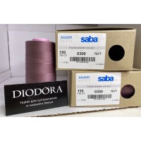 Нить швейная армированная Saba 150 кофейно розовый (885), 5000м