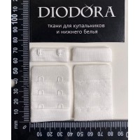 Застежка крючки-петли 385419-26AEH белый (001)